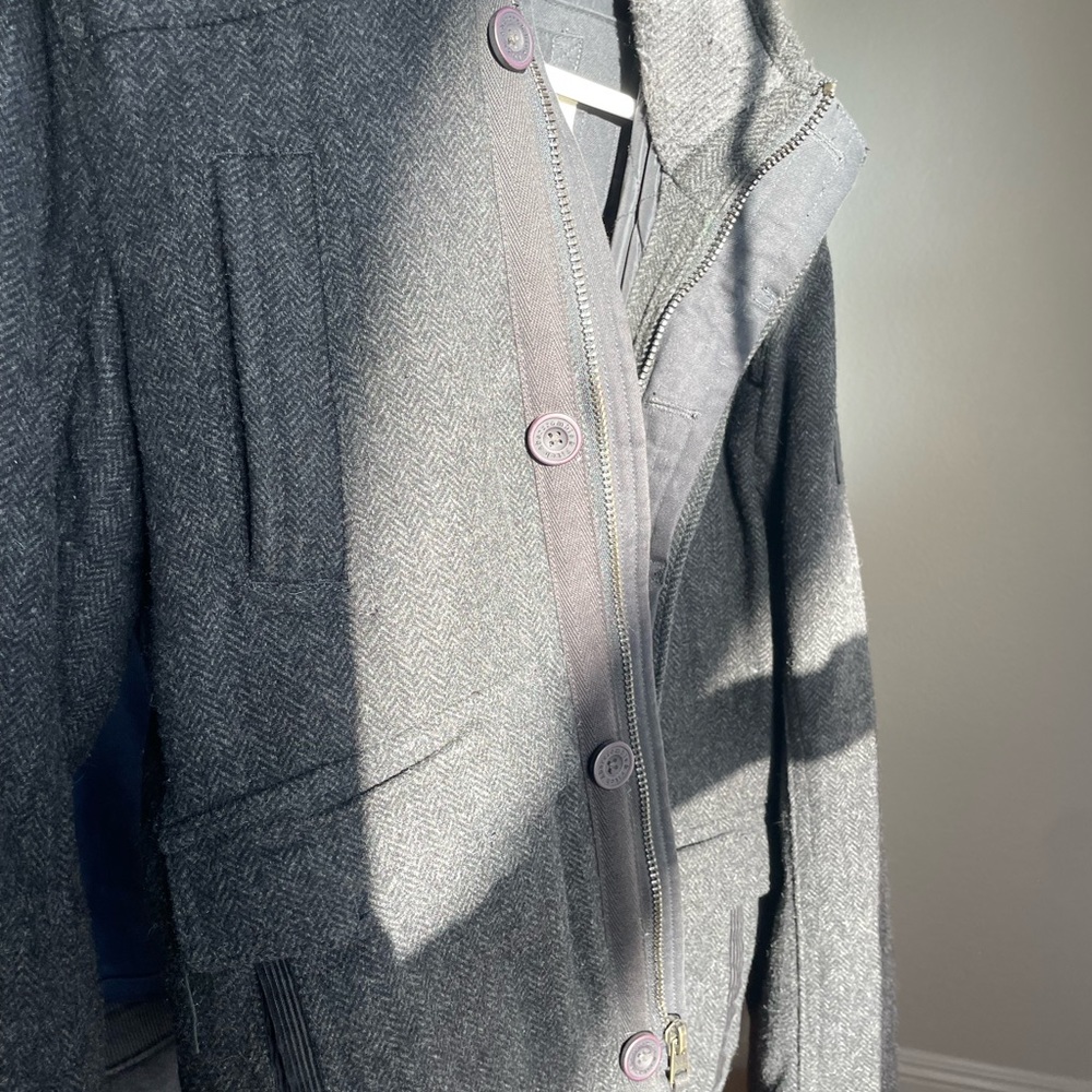 Abercrombie & Fitch Premium Wool Coat L - Picture 9 of 16